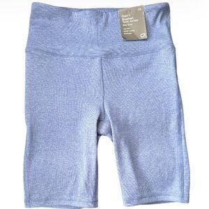 Gap fit shorts Blue purple Biker ribbed brushed Jersey tech stretchy breathable